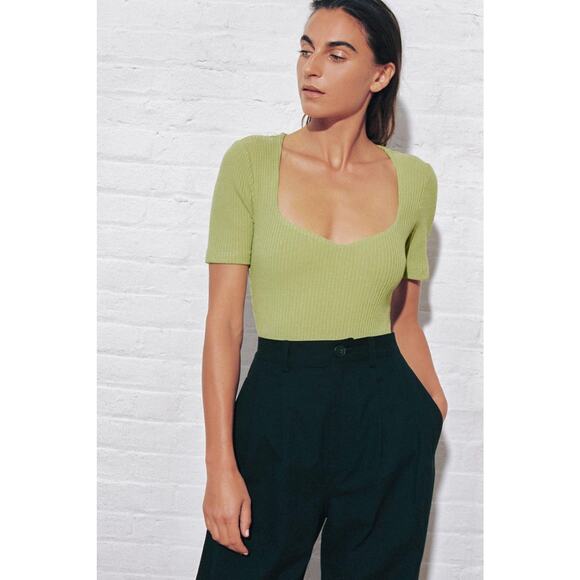 Mara Hoffman pistachio green Marlowe Body suit size xxs - Picture 1 of 12